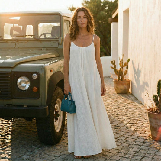 SoftAllure™ Backless Maxi Dress
